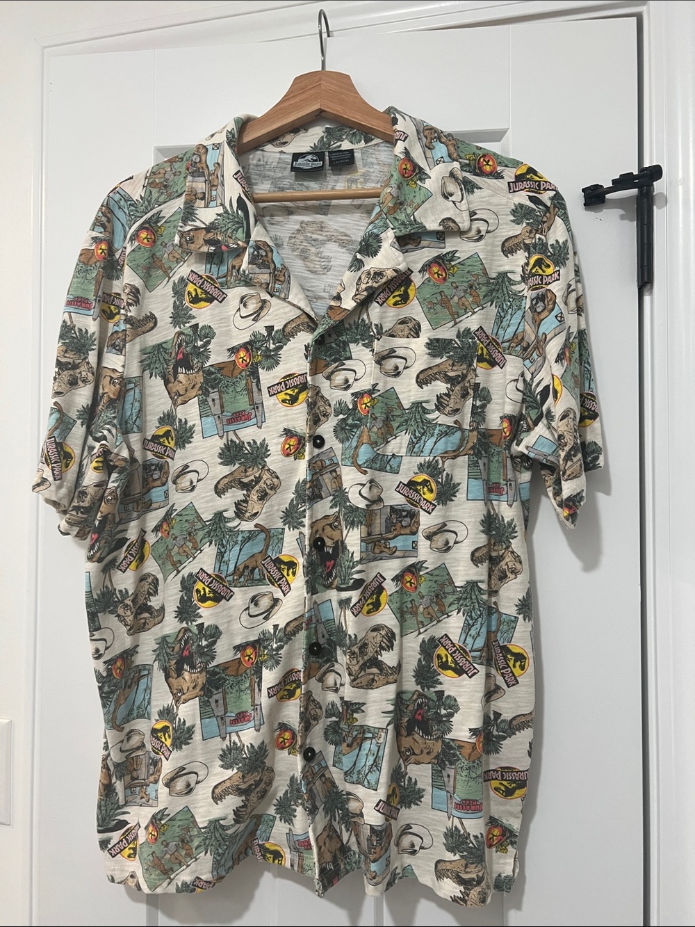 Jurassic Park Short Sleeve Button down